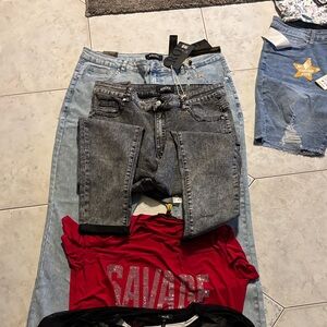 Kroix Black and Light Blue Denim Jeans 18  ladies buy before gone 2t's 2 jeans